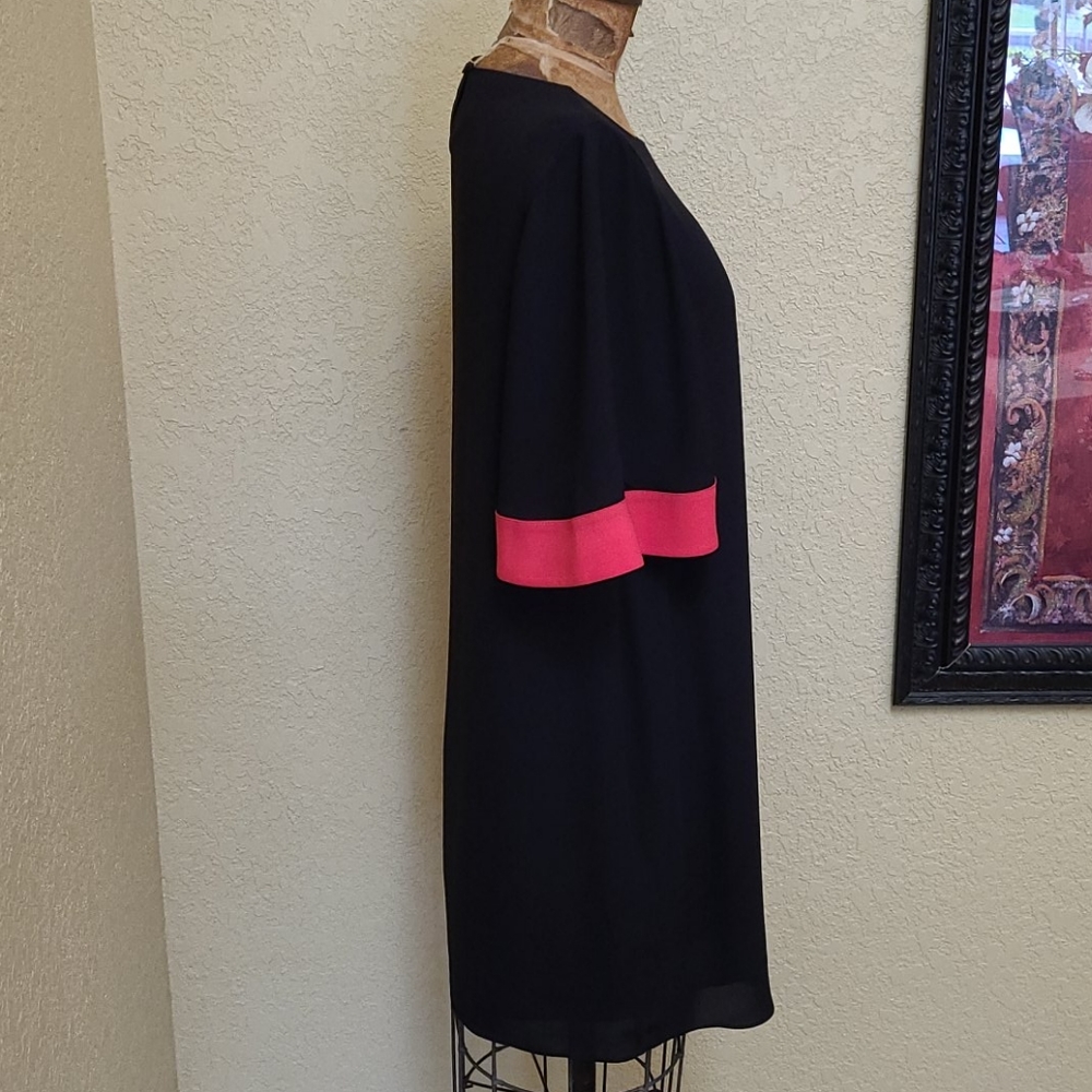 BCBG MAXAZRIA PHILIPPA BLACK/RED DRESS SIZE XS - Picture 4 of 6